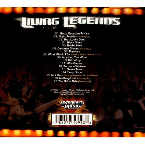 Living Legends - Almost Famous (+Bonus)