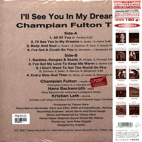 Champion Fulton Trio - I'll See You In My Dreams