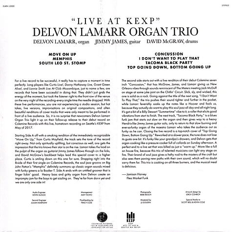 Delvon Lamarr Trio - Live At KEXP! Orange Vinyl Edition