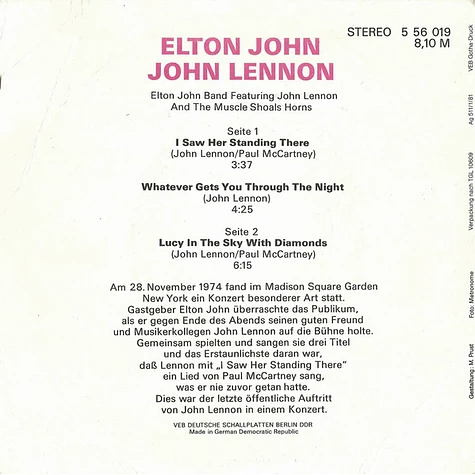 Elton John, John Lennon - Elton John / John Lennon
