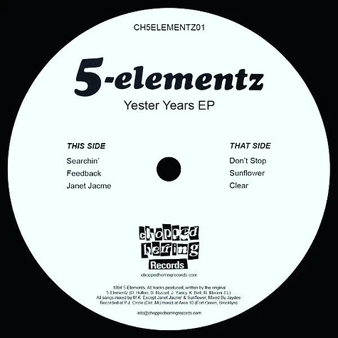 5-Elementz - Yester Years EP