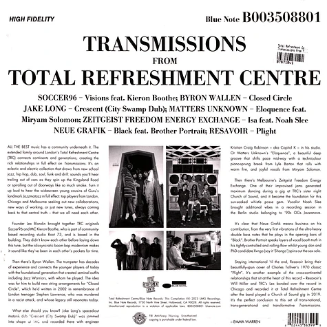 Total Refreshment Centre - Transmissions From Total Refreshment Centre
