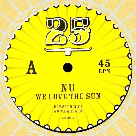 Nu - We Love The Sun Black Vinyl Edition
