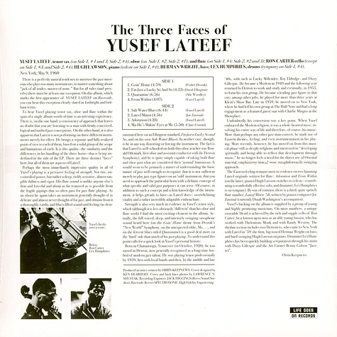 Yusef Lateef - The Three Faces Of Yusef Lateef