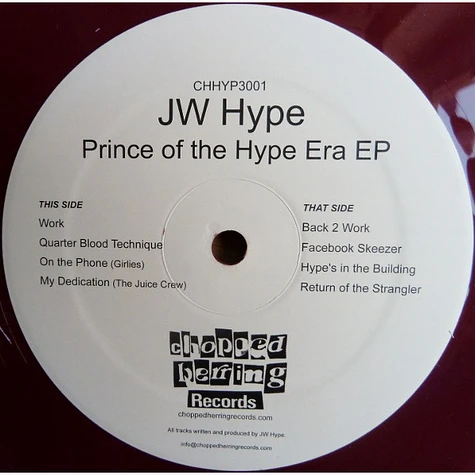 JW Hype - Prince Of The Hype Era EP