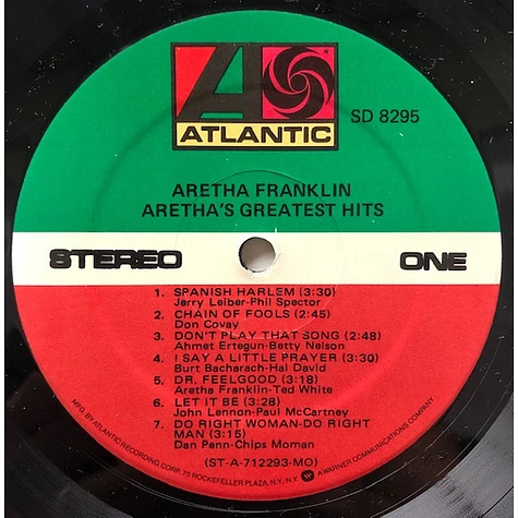 Aretha Franklin - Aretha's Greatest Hits