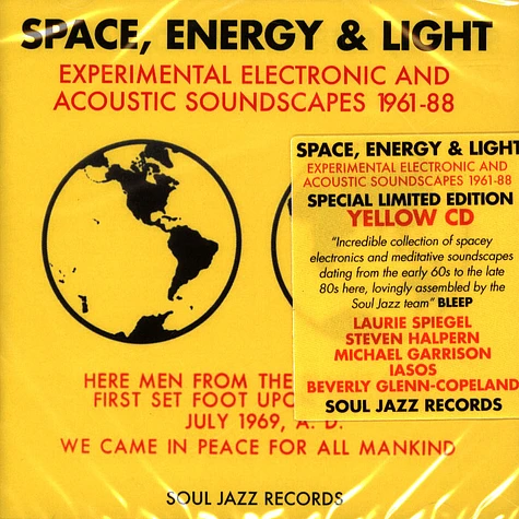 Soul Jazz Records presents - Space, Energy & Light: Experimental Electronic And Acoustic Soundscapes 1961-88
