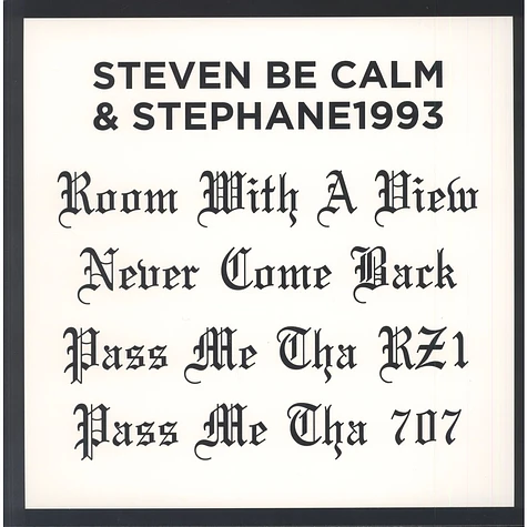 Steven B.C. & Stephane 1993 - Room With A View