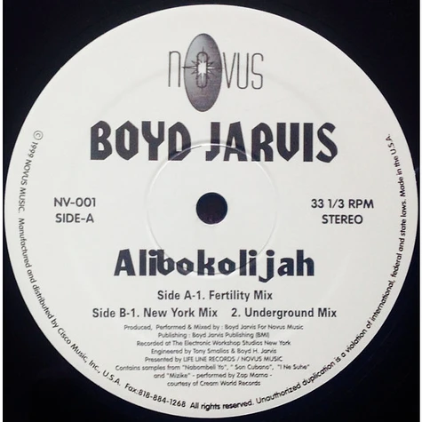 Boyd Jarvis - Alibokolijah