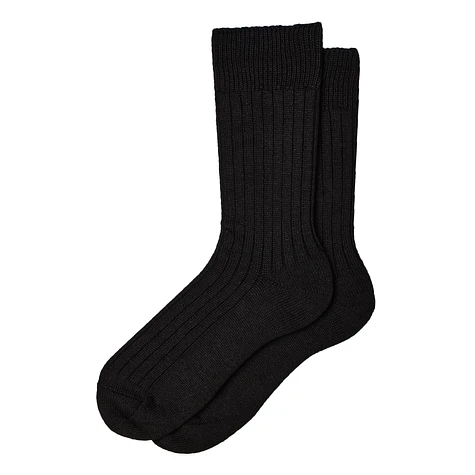 ROTOTO - Linen Cotton Ribbed Crew Socks