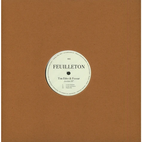 Tim Eder & Fossar - Levitate EP Tim Eder & Fossar - Levitate EP