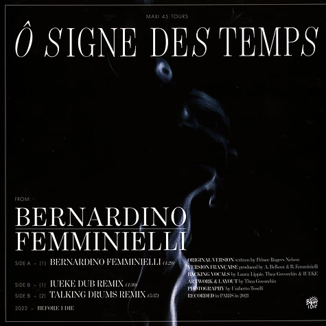 Bernardino Femminielli - O Signe Des Temps