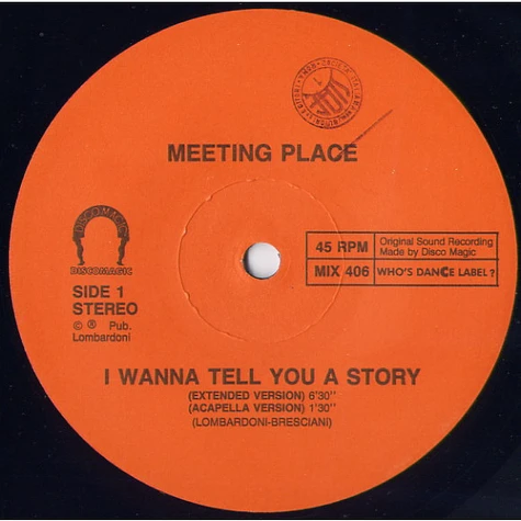 Meeting Place - I Wanna Tell You A Story