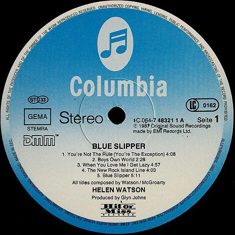 Helen Watson - Blue Slipper