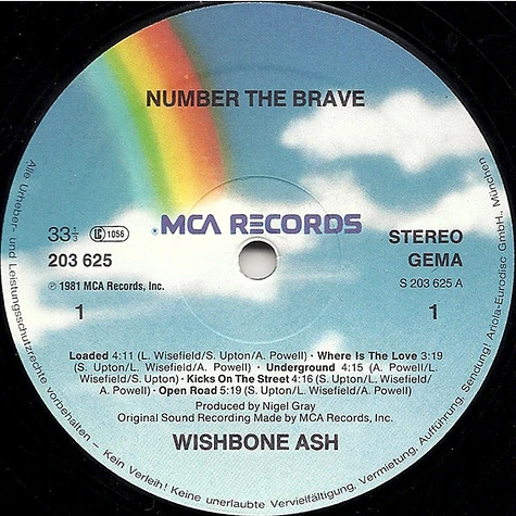 Wishbone Ash - Number The Brave