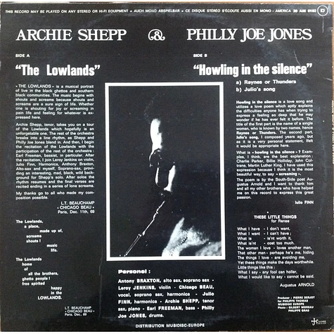 Archie Shepp & "Philly" Joe Jones - Archie Shepp & Philly Joe Jones