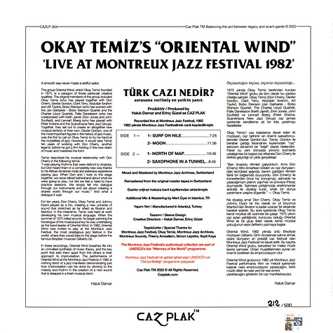 Okay Temiz - Okay Temiz's Oriental Wind Live At Montreux Jazz Festival 1982