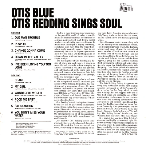Otis Redding - Otis Blue: Otis Redding Sings Soul Mono Clear Vinyl Edition