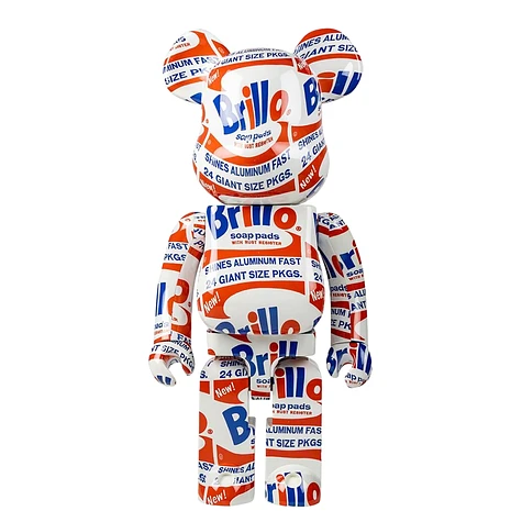 Medicom Toy - 1000% Andy Warhol Brillo 2022 Be@rbrick Toy (Assorted) | HHV