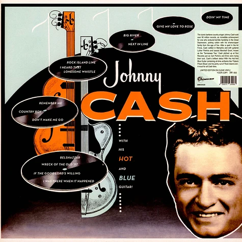 Johnny Cash - With His Hot And Blue Guitar Clear Vinyl Edtion