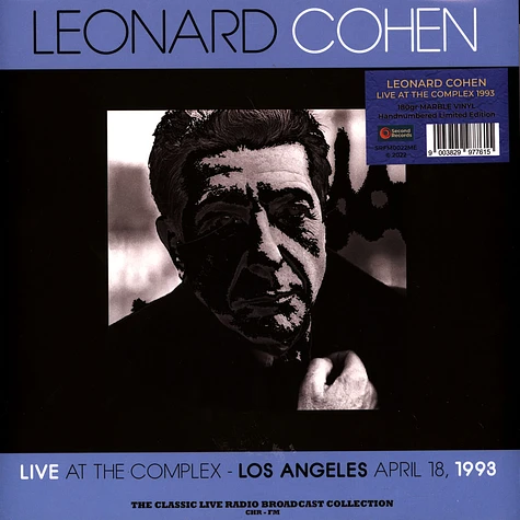 Leonard Cohen - Live At The Complex 1993 Blue Marble Vinyl Edition