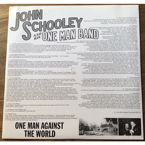 John Schooley And His One Man Band - One Man Against The World