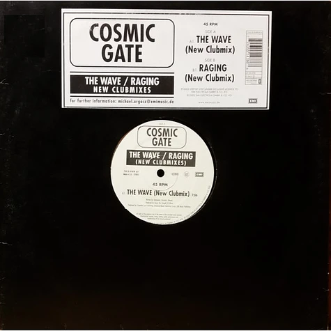 Cosmic Gate - The Wave / Raging (New Clubmixes)