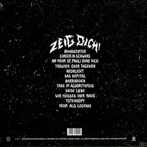 Betontod - Zeig Dich! 180g Black Vinyl Edition