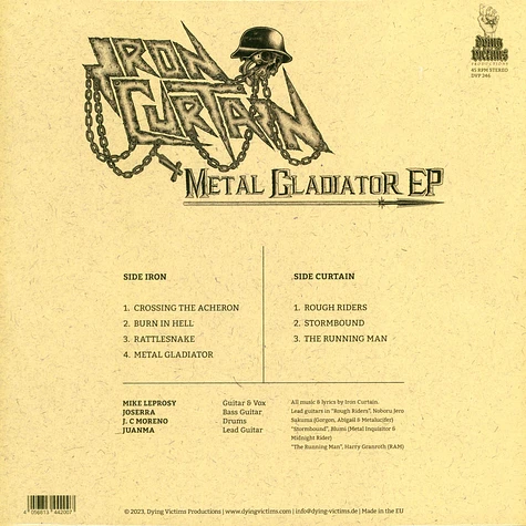 Iron Curtain - Metal Gladiator Black Vinyl Edition