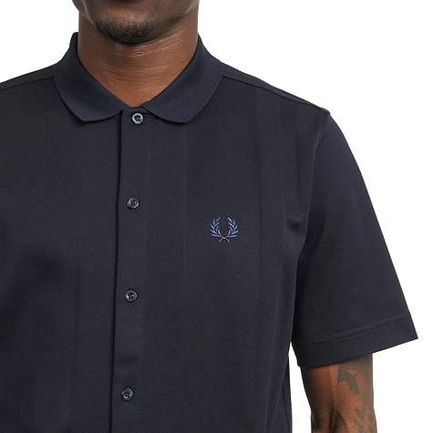 Fred Perry - Stripe Button Through Polo Shirt