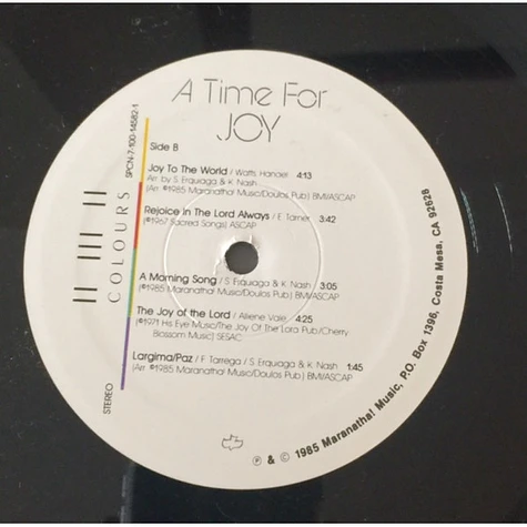 Steve Erquiaga / Wayne Brasel / Kenneth Nash - A Time For Joy (Reflections In Guitar)