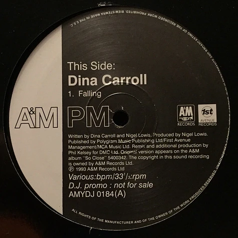 Dina Carroll - Falling / This Time