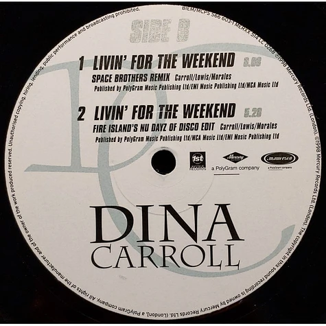 Dina Carroll - Livin' For The Weekend