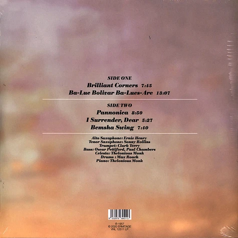 Thelonious Monk - Brilliant Corners Clear Vinyl Edition