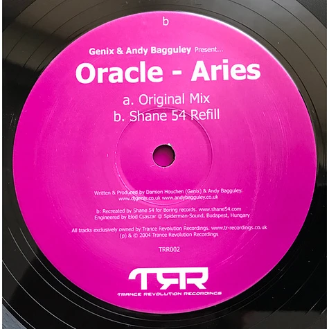 Genix & Andy Bagguley Present... Oracle - Aries