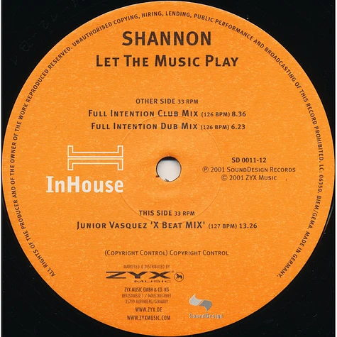 Shannon - Let The Music Play