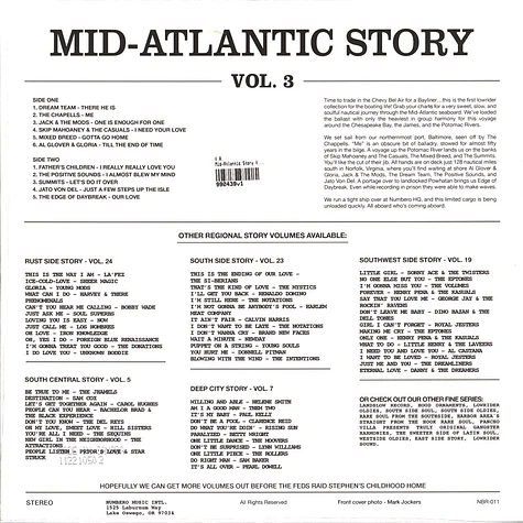 V.A. - Mid-Atlantic Story Volume 3 Black Vinyl Edition