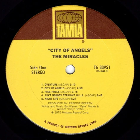 The Miracles - City Of Angels