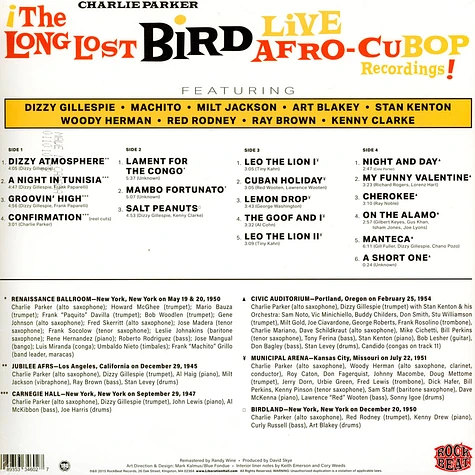 Charlie Parker - Afro Cuban Bop: The Long Lost Bird Live Recordings Record Store Day 2023 Edition