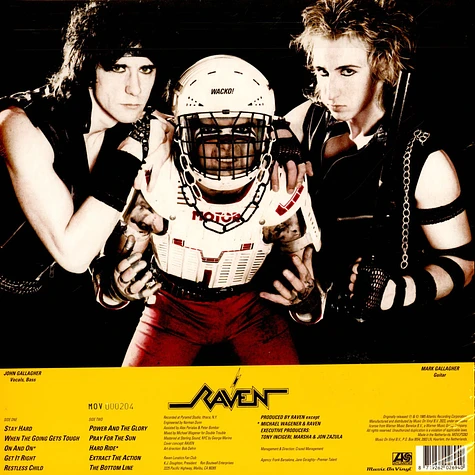 Raven - Stay Hard Translucent Yellow Vinyl Edition