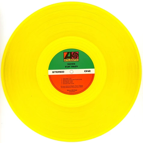 Raven - Stay Hard Translucent Yellow Vinyl Edition