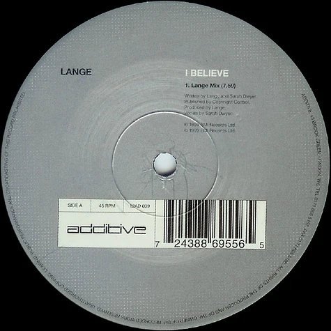 Lange - I Believe