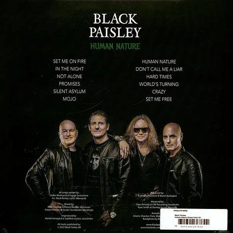 Black Paisley - Human Nature Record Store Day 2023 Green Vinyl Edition