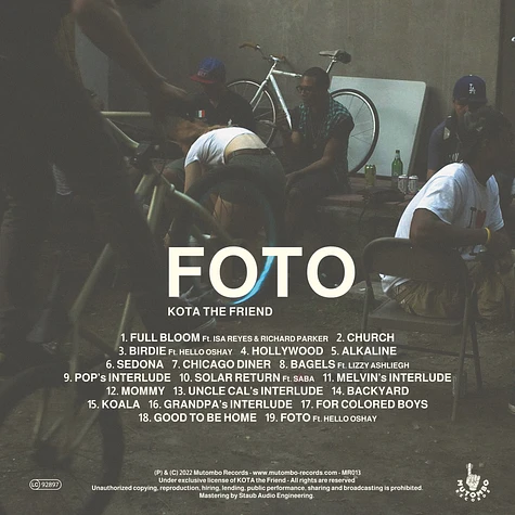 Kota The Friend - Foto Blue / White Vinyl Edition
