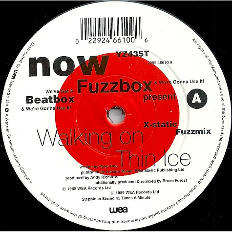 We've Got A Fuzzbox And We're Gonna Use It - Walking On Thin Ice