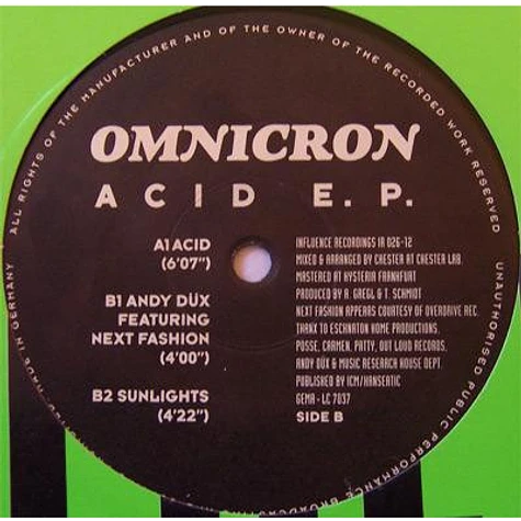 Omnicron - Acid E.P.