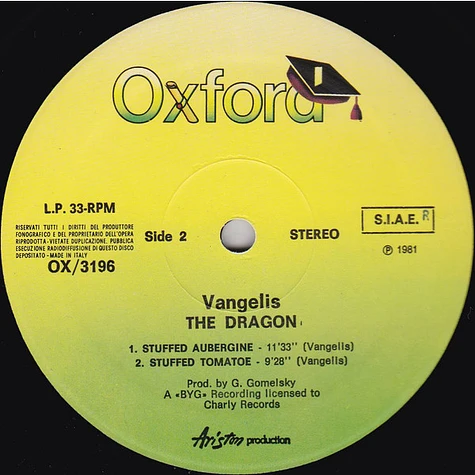 Vangelis - The Dragon