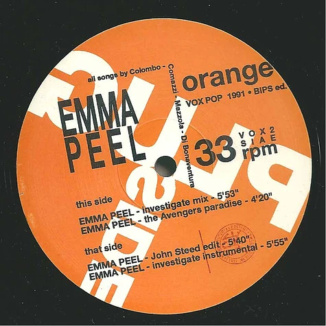 Orange Party - Emma Peel