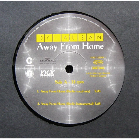 Dr. Alban - Away From Home