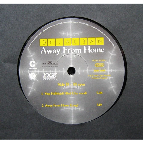 Dr. Alban - Away From Home